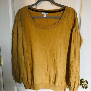 Large mustard yellow gap sweater